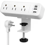 Clamp Power Strip Usb C, 3 Outlets Desktop Mount Station With.... Fixed Price $30.78.