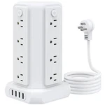 Strip Tower Surge Protector, Ntonpower 16 Outlet 4 Usb Ports Desktop Ch.... Fixed Price $32.22.