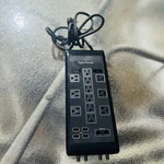 Cyberpower 12-OUTLET Surge Protect 6 Ft. Braided Cord Usb Coax, Black. Fixed Price $14.00.