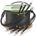 165FT Outdoor Armored Fiber Optic Cable, 4 Core St, Direct Burial. Fixed Price $164.99.