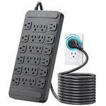 Trond Surge Protector Power Strip 360 Rotating Flat 10FT-WITHOUT Usb, Black. Fixed Price $44.41.