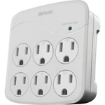 Woods 6-OUTLET 15A Gray Surge Tap 078693410765. Fixed Price $24.56.