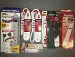 One (1) Belkin Surge Protector 6-7 Outlets 3' 6' Cords 167 752 Joules New. Fixed Price $11.99.