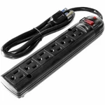 Weltron 6-OUTLET 750 Joules Surge Protector Black WSP-600PLF-3BK. Fixed Price $30.78.