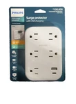 Philips 5-OUTLET Extender Surge Protector, 1 Usb-a, C, 3-PRONG **new**. Fixed Price $15.99.