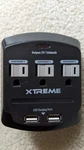 Same Day Ship Jem Xtreme 3-OUTLET Wall Tap Usb Ports 120V Black. Fixed Price $6.95.