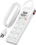 Bn-link 8 Surge Protector With 7-DAY Digital Timer (4 White. Fixed Price $42.99.