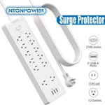 Surge Protector Power Strip 15FT Extension Cord 12OUTLET 3USB Port 2100 Joules. Fixed Price $38.94.