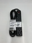 Weltron Outlet Surge Protector WSP-600PLF-6BK 6FT Cord 750 Joules Black. Fixed Price $21.32.