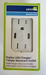 Leviton T5636-W Dual Type-c In-wall Charger Duplex Outlet Pd 60W 6A 125V. Fixed Price $60.00.