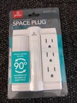 Globe Electric Space Saver 90 Swivel For Flush Plug-in Nip Freeship. Fixed Price $19.44.