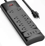 Bototek YA18WS-10AU4U X 15A Ac Outlet Surge Protector With Usb Ports. Fixed Price $32.38.