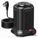 Power Strip Surge Protector Tower (2100J) Outlets, Usb-c (20W Black. Fixed Price $40.04.