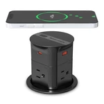 Annquan 3.15" Pop Up Outlet W/ 15W Wireless Charger, 20W Pd, 800J Surge Protect. Fixed Price $159.98.
