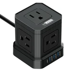 Uncaged Ergonomics Cube Surge Protector Power Strip With Usb Ports 10FT - Black. Fixed Price $32.93.