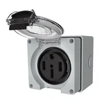 Starelo 50AMP Rv Power Outlet Box,nema 14-50R Receptacle 125/250VOLT,OUTDOOR. Fixed Price $32.73.