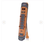 Ridgid Heavy Duty Surge Protector 6 Outlet 8FT Cord Usb-c Usb-a 2100J. Fixed Price $29.99.