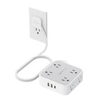 Tessan Surge Protector Power Strip 5FT Flat Plug Extension Cord 8 Outlets 3 Usb. Fixed Price $38.45.