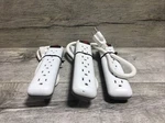 Prime PB801118 15A 125V Matte White/gray 6-OUTLET Power Strip With 1.5 Ft. L30. Fixed Price $24.99.