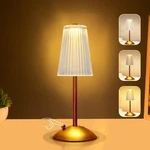 Hpufkot Portable Crystal Metal Desk LAMP,3-COLOR Touch Control, Rechargeable Bat. Fixed Price $47.48.