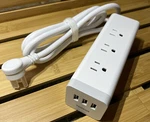 Tessan 3 Usb 9 Outlet Surge Protector Power Strip White- 6.5FT Extension Cord. Fixed Price $24.95.