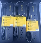 3PK Plugload 7 Outlet Advanced Power Strip Energy Saving Surge Protector New. Fixed Price $21.99.