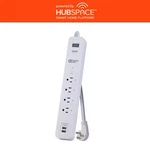 3 Ft. 4-OUTLET White Surge Protector Smart With Usb Powered By Hubspace. Fixed Price $29.46.