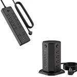 Strip Tower - Ntonpower 10FT Extension Cord Flat Plug Surge Protector, .... Fixed Price $97.14.