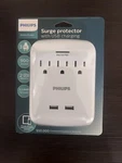 Philips 3-OUTLET Surge Protector Wall Tap With 2 Usb Ports, Compact Adapter. Fixed Price $16.99.