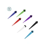 Ear Plug Spike Taper Design Uv Acrylic 12 Gauge - 7 Colors Available. Fixed Price $11.50.