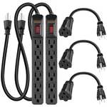 2FT Surge Protector Power Strip With Ac Outlets 600 Joules Safety Switch Ce. Fixed Price $44.62.