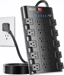 6.5' Flat Plug Power Strip,surge Protector W/ 22 Ac Outlet & Usb Charging Port. Fixed Price $59.97.