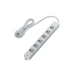 Elecom Power Strip Retaining Wall Socket Six Ports 3P Plug With Magnet 1M Gray. Fixed Price $38.73.