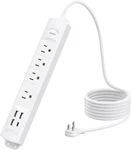 Surge Protector Power Strip With Usb, Ultra Thin Flat Plug 6FT Extension Cord.... Fixed Price $30.11.