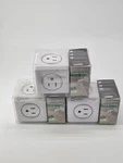 Lot Of 3 Designnest Powercube Original 5-OUTLET Wall Adapter White/grey -.... Fixed Price $24.00.