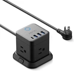 Bestek Power Strip With Usb, Vertical Cube Mountable Outlet Black. Fixed Price $34.51.