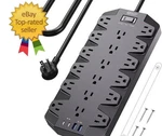 Surge Protector Power Strip, Superdanny Ac Outlets With 4 Usb Ports, 1875W/15. Fixed Price $33.38.