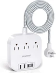 One Beat Power Strip With Usb C, 3 Outlets Ports (22.5W/4.5A) Desktop Char. Fixed Price $21.99.