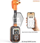 50AMP Rv Circuit Analyzer Surge Protector W/app Control Led 18000J Power Adapter. Fixed Price $99.99.
