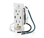 Leviton Decora 15 Tamper Resistant Duplex Outlet 60W Usb-c T5636-BW. Fixed Price $42.00.