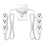 Dewenwils 10FT (5+5) Twin Extension Cord For Indoor Prong 16/3 Awg Power Strip. Fixed Price $18.99.