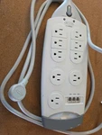 Belkin Surgemaster F9M923-08, Outlet Suppressor Power Strip Foot Cord. Fixed Price $18.00.