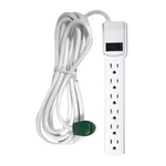 Power GG-16103M-12 Outlet Surge Protector With 12FT Cord, White. Fixed Price $26.30.