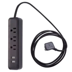 Globe Electric 78249 Designer 3-OUTLET Usb Surge Protector Power Black. Fixed Price $25.16.
