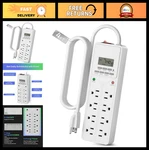 Bn-link 8 Outlet Surge Protector 7-DAY Digital Timer 4 Timed Always On White. Fixed Price $43.99.
