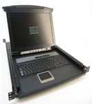 Iogear 17" Lcd Rackmount With Integrated 16-PORT Kvm No Cables. Fixed Price $595.00.