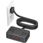 Flat Plug Extension Cord, 6 Ft Ultra Thin Power Strip, 4 Wide Spaced Outle.... Fixed Price $18.33.