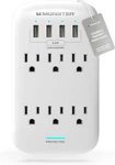 Monster Wall Tap Surge Protector Ac 4 Usb White ME5016W. Fixed Price $39.24.