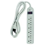 Outlet Strip, Surge, 6 5-15R, 5-15P, Ft, Black, 52NY55. Fixed Price $13.89.