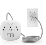 Power Strip 3 Outlets And Usb Ports With Switch Control, Desktop Charging Stat. Fixed Price $26.77.